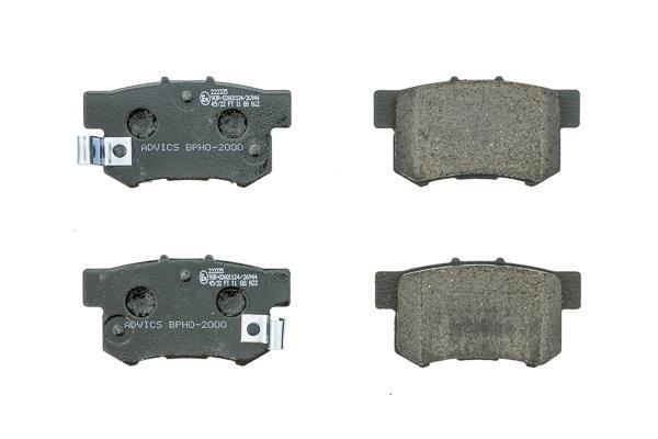 Jeu de 4 plaquettes de frein AISIN ref. BPHO-2000